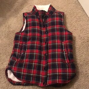 Plaid vest